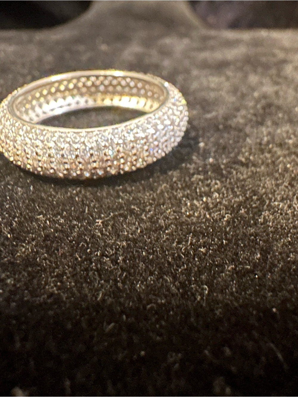 Pave Diamond Eternity Band - Picture 4 of 5
